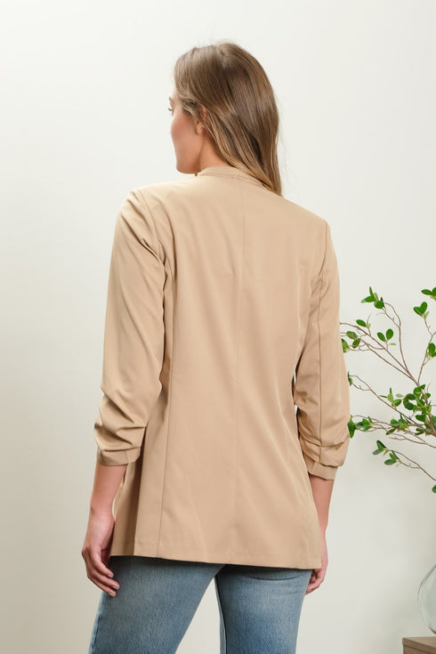 RISSA COLLARLESS BLAZER
